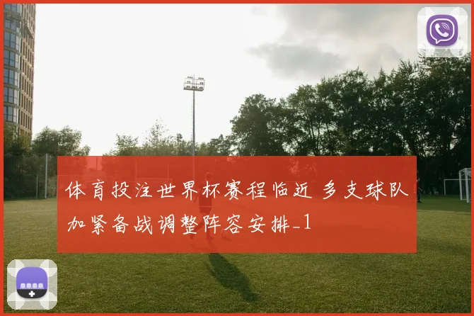 体育投注世界杯赛程临近 多支球队加紧备战调整阵容安排_1