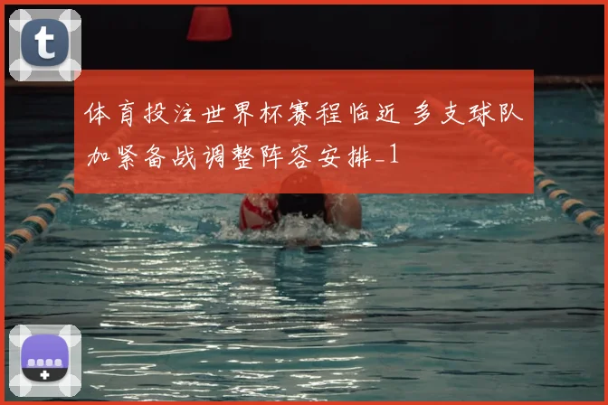 体育投注世界杯赛程临近 多支球队加紧备战调整阵容安排_1
